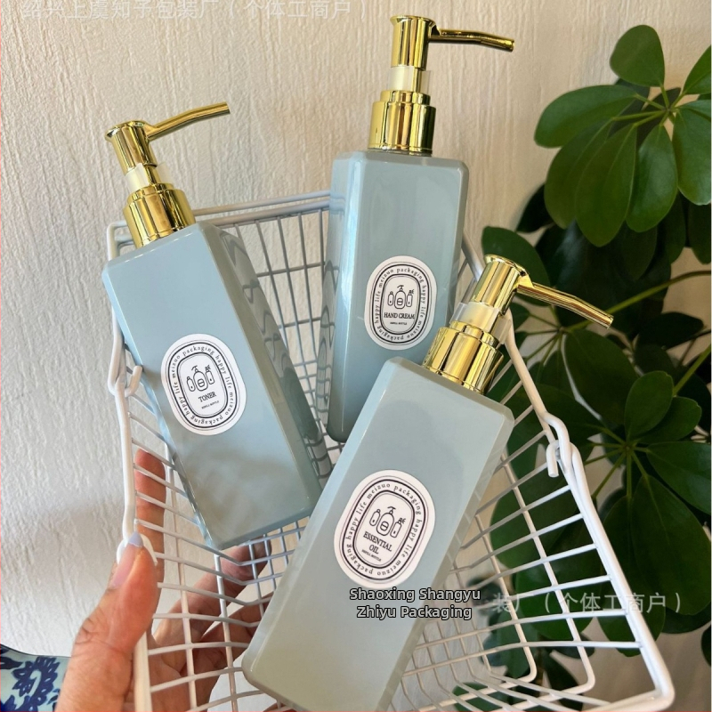 Victoria's Secret Haze Blue 250ml квадратна бутилка за лосион, заместител на луксозно хотелско козметично салонно масажно масло, есенция, мляко