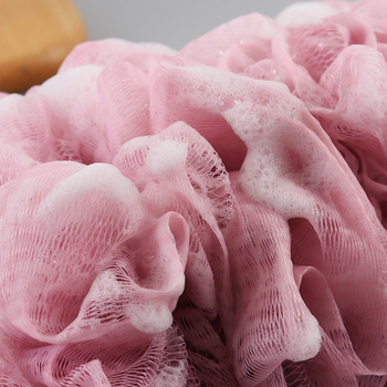 ♤ Vannipall vahutav vannipall pika käepidemega seljahõõrumisega vannirätiku massaaži vahutav võrk suur vann