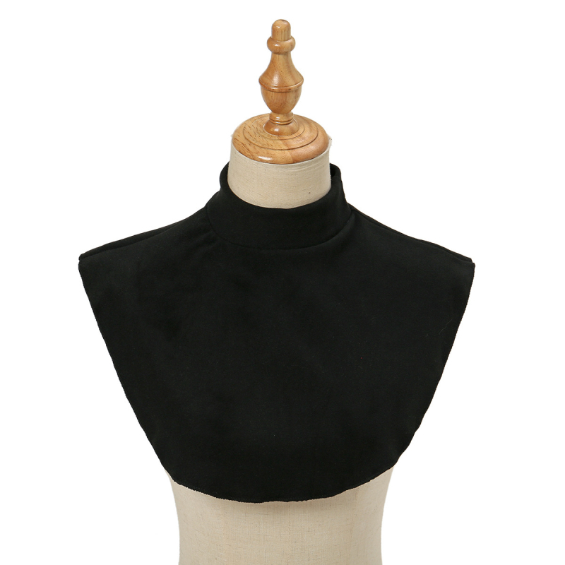 Piiriülene kuummüük sügiseks ja talveks, kõigile sobiva sametist kõrge kaelusega naiste võltskraega pullover-sall, kõigile sobiva külmakindla kraega naistele