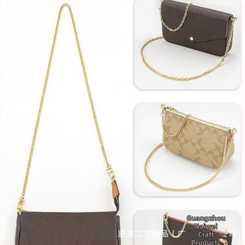 Kotiketi aksessuaarid Üksikkoti vöö asendus Kaenlaaluse õlarihmaga käekoti kett Metallist kõrgekvaliteediline õlakott ristiketi jaoks