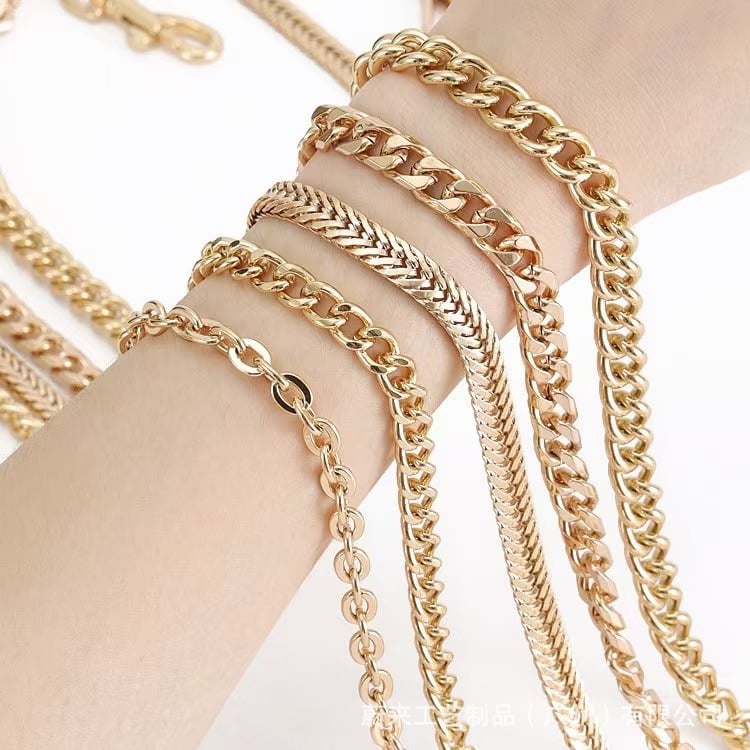 Kotiketi aksessuaarid Üksikkoti vöö asendus Kaenlaaluse õlarihmaga käekoti kett Metallist kõrgekvaliteediline õlakott ristiketi jaoks