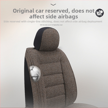 Autoistmepadi, universaalne igaks aastaajaks, uus suvine kõikehõlmav istmekate, linasest riidest autoistmepadi, täielikult ümbritsetud istmekate