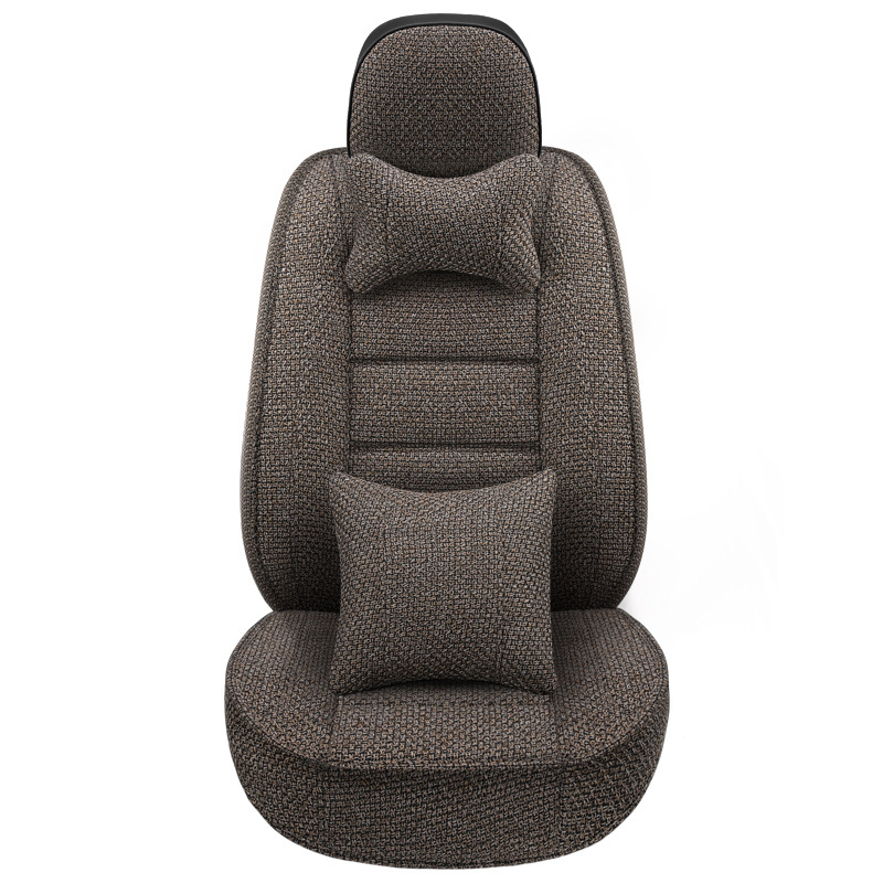 Autoistmepadi, universaalne igaks aastaajaks, uus suvine kõikehõlmav istmekate, linasest riidest autoistmepadi, täielikult ümbritsetud istmekate