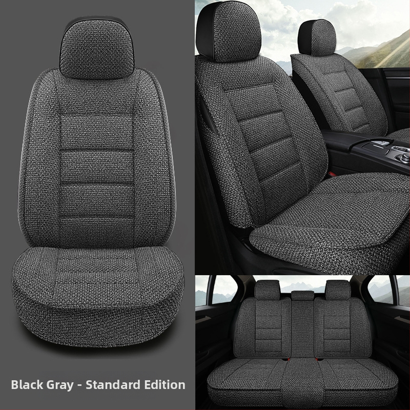 Autoistmepadi, universaalne igaks aastaajaks, uus suvine kõikehõlmav istmekate, linasest riidest autoistmepadi, täielikult ümbritsetud istmekate