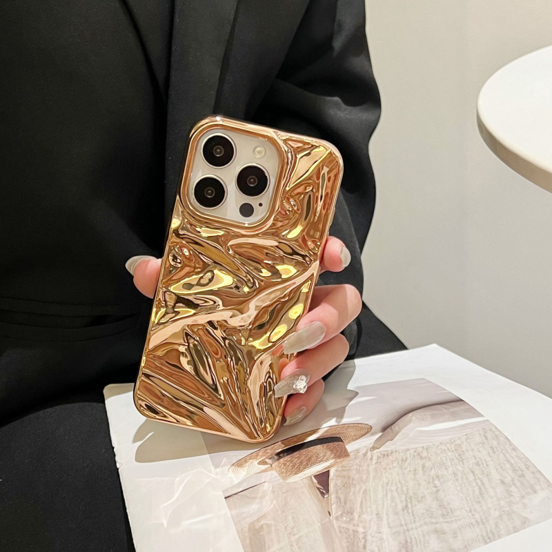 Galvaniseeritud stereo veesirutusvoldid, mis sobivad iPhone 17 Pro Maxile, Apple 17 telefoniümbrisele, 16, tipptasemel tundega, 15