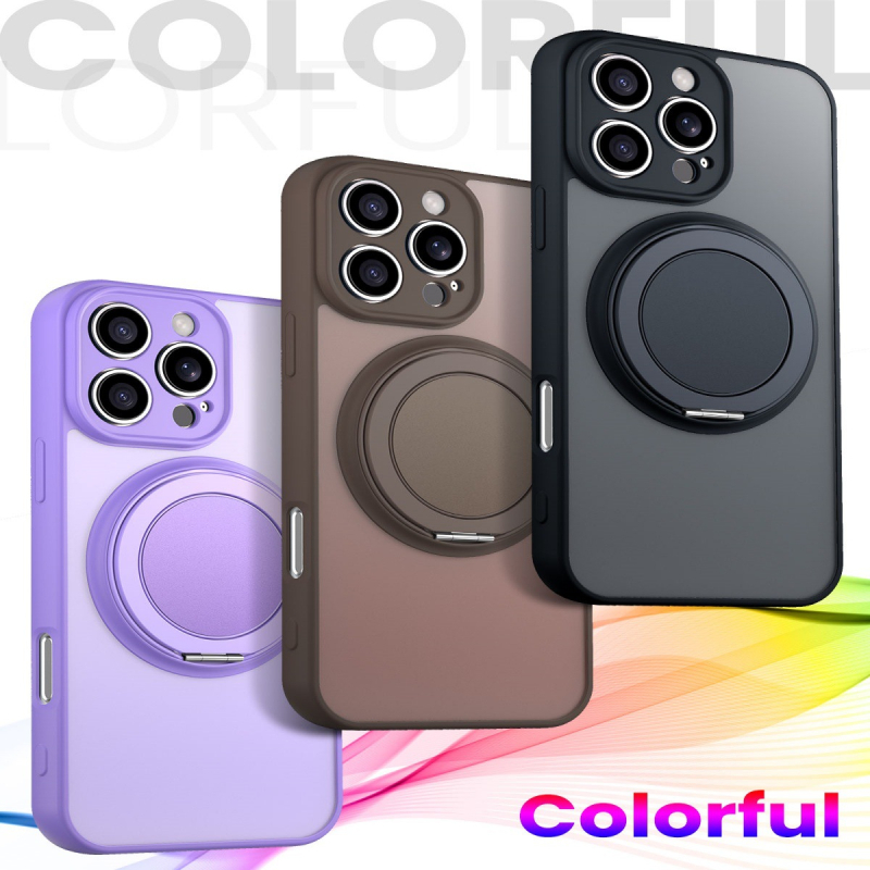 Iphone17 mobiiltelefoni ümbris, uus nahalaadne matt 360-kraadine magnetiline alus, sobib Apple 16Promax ümbrisele