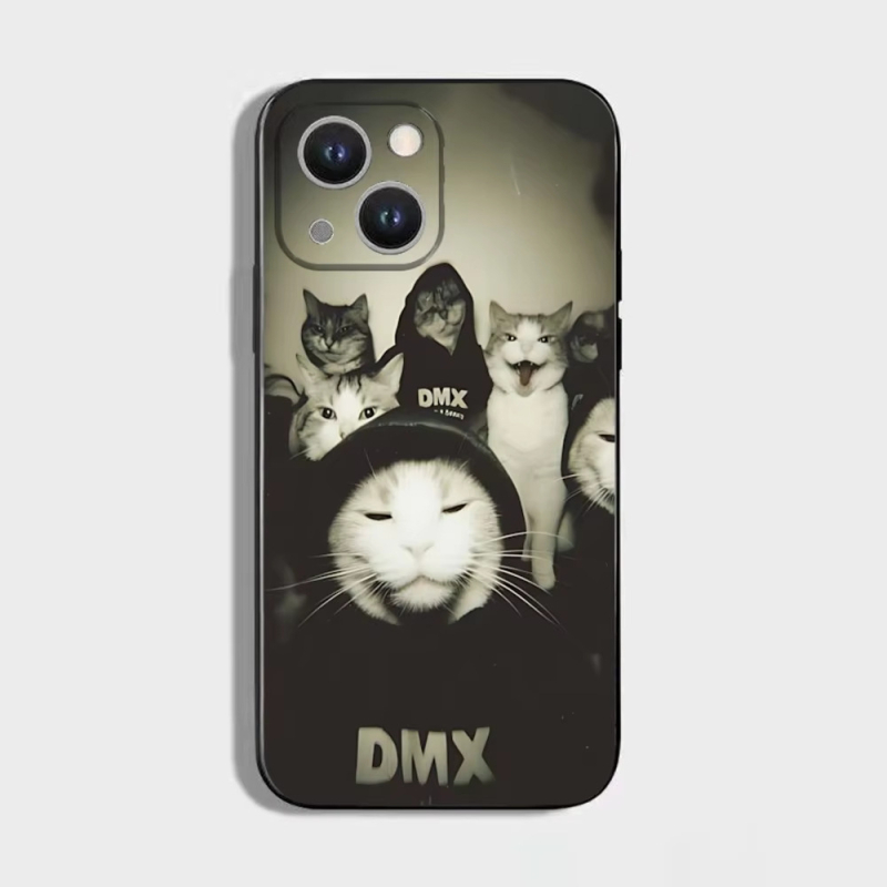 Abstraktne naljakas kassipoeg, mis sobib Iphone16Plus kukkumisvastase mobiiltelefoni ümbrisega, armsad päikeseprillid, Cat 11Pro pehme ümbris