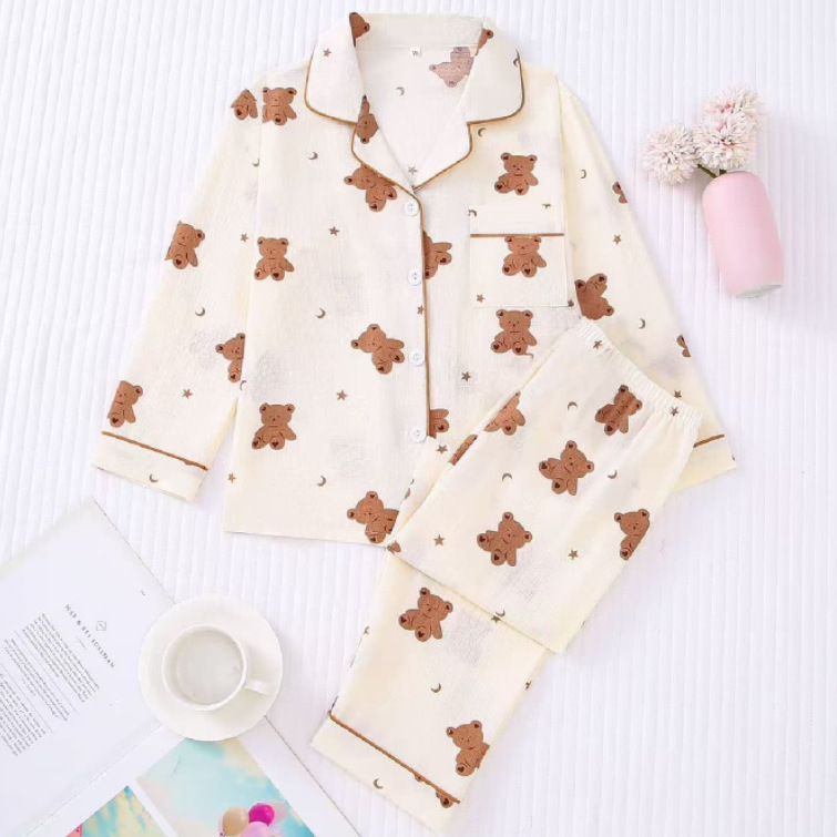 Tehase väljamüük Pilvepuuvillast pidžaama Naiste sügisene pikkade varrukatega ülikond Shake Voice Live Little Red Riding Book Explosions Home Wear