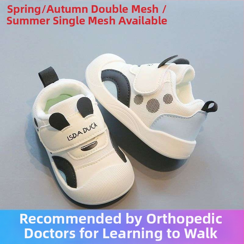 0-1-3 години Дишащи бебешки обувки за момичета, стъпала, пролетни, детски, противоплъзгащи, нови, пролетно-есенни, меки подметки