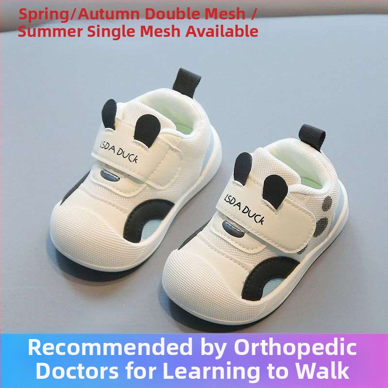 0-1-3 години Дишащи бебешки обувки за момичета, стъпала, пролетни, детски, противоплъзгащи, нови, пролетно-есенни, меки подметки