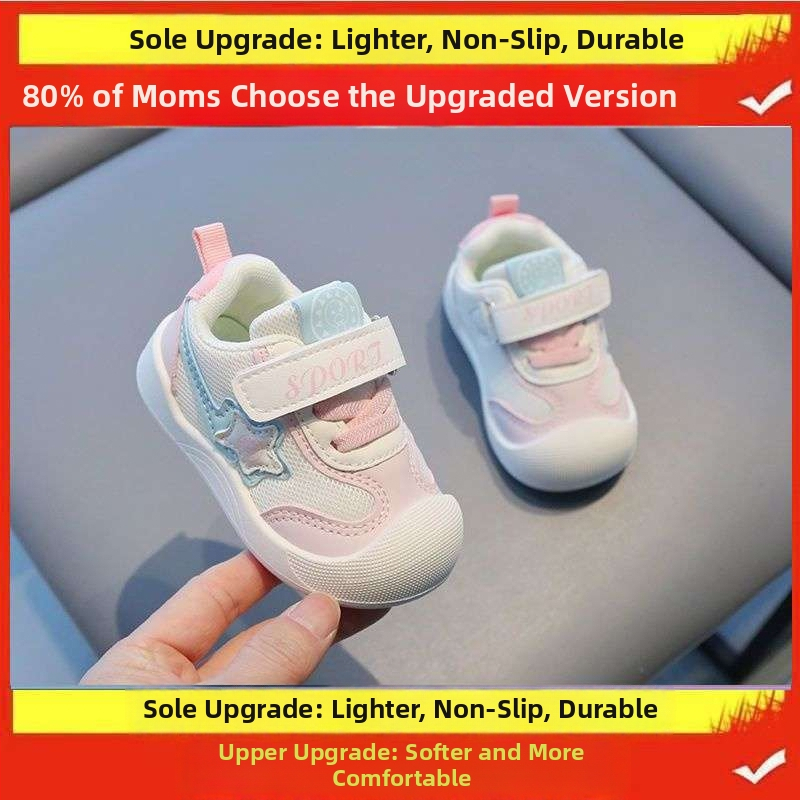 0-1-3-aastased hingavad imikute kingad tüdrukutele astmelised kingad kevadele lastele beebi libisemisvastased uued kevad- ja sügisjalatsid pehmed tallad