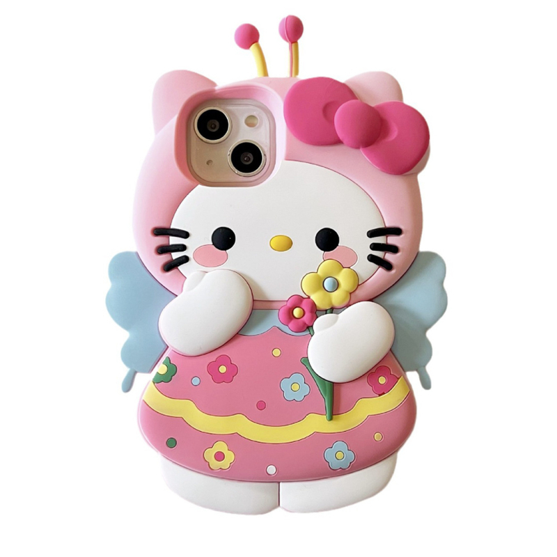 Piiriülene uus KT kassi telefoniümbris Apple 15ProMax iPhone 14 stereo 3D multifilm 13 armas 11