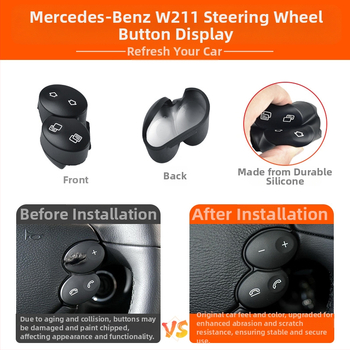 Sobib vanadele Mercedes-Benz E-klassi W211 roolinuppudele E200E260E300L multifunktsionaalsed roolinupud