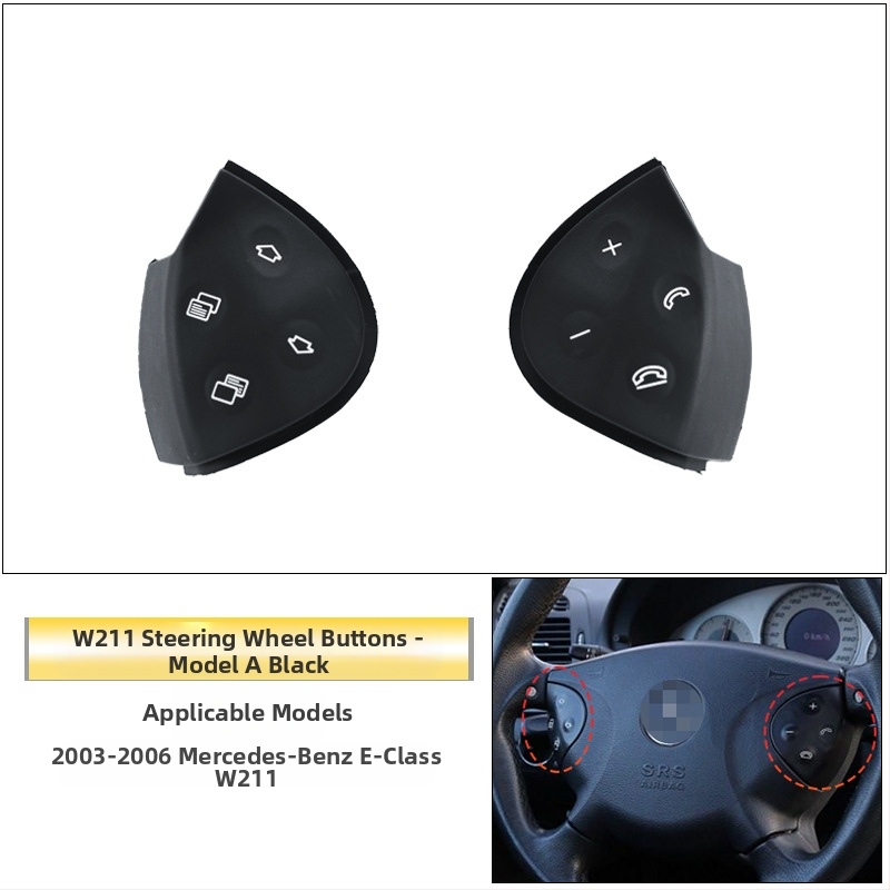 Sobib vanadele Mercedes-Benz E-klassi W211 roolinuppudele E200E260E300L multifunktsionaalsed roolinupud