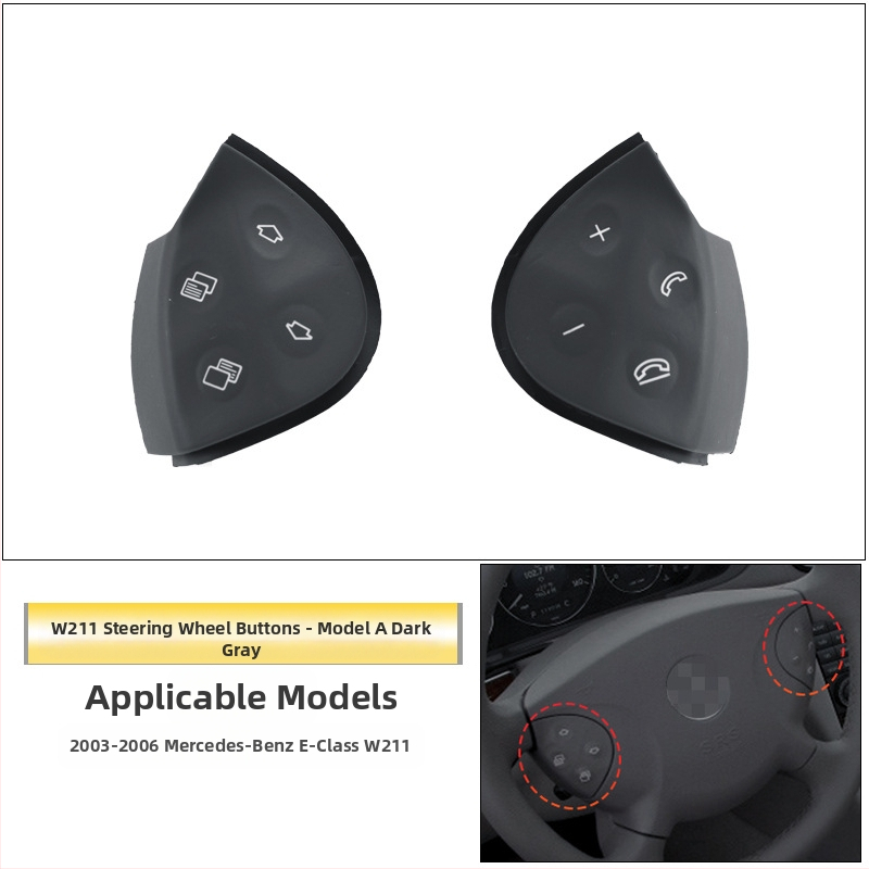 Sobib vanadele Mercedes-Benz E-klassi W211 roolinuppudele E200E260E300L multifunktsionaalsed roolinupud