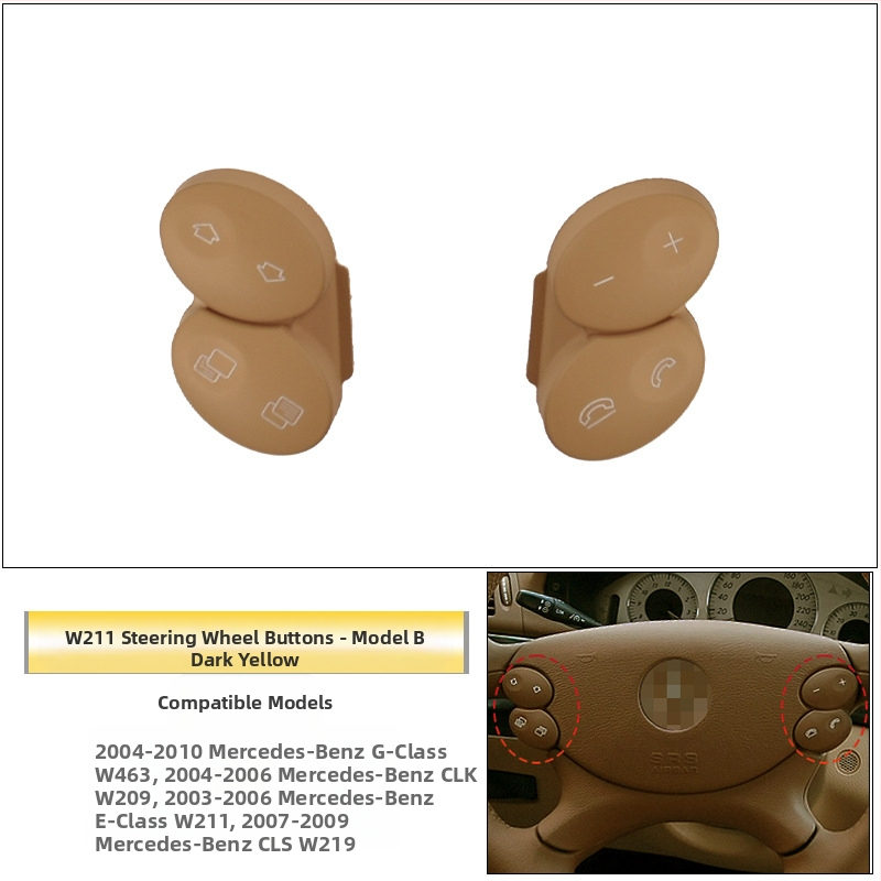 Sobib vanadele Mercedes-Benz E-klassi W211 roolinuppudele E200E260E300L multifunktsionaalsed roolinupud