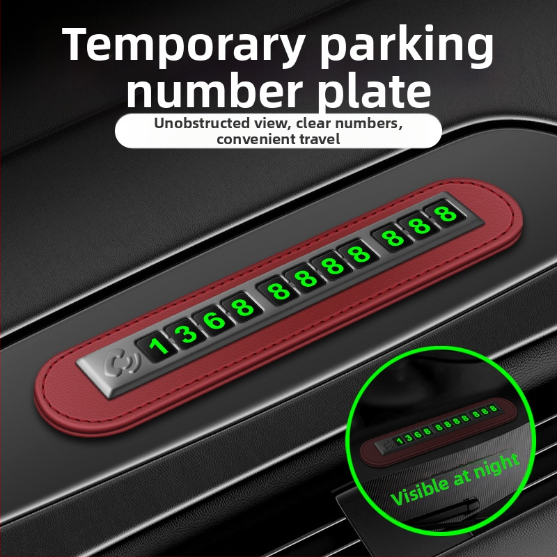 Ajutine parkimine numbrimärk digitaalsed kaunistused liiguta autot loominguline isiksus auto mobiiltelefon telefon liiguta numbrimärk auto