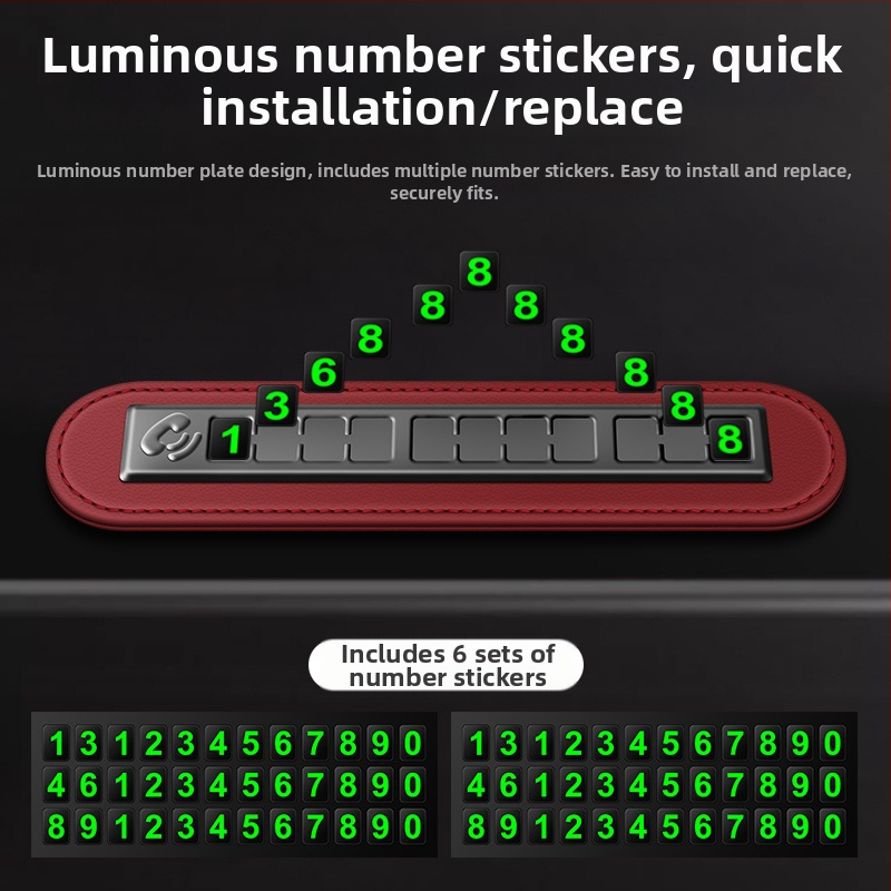 Ajutine parkimine numbrimärk digitaalsed kaunistused liiguta autot loominguline isiksus auto mobiiltelefon telefon liiguta numbrimärk auto