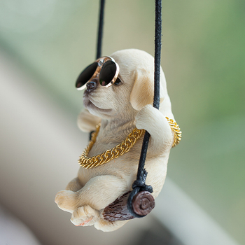 Swing Dog Car Viseći Kreativni Auto Privjesak Privjesak za Retrovizor Privjesak za Djevojčice Auto Dodaci Privjesak Auto Rab Slatki
