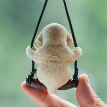 Swing Dog Car Viseći Kreativni Auto Privjesak Privjesak za Retrovizor Privjesak za Djevojčice Auto Dodaci Privjesak Auto Rab Slatki
