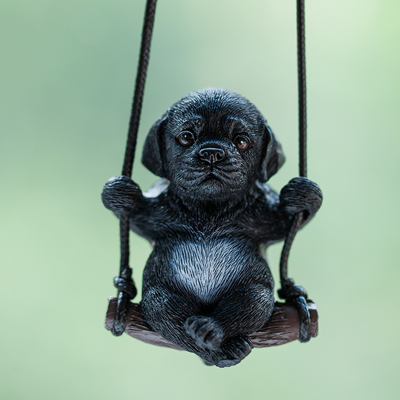 Swing Dog Car Viseći Kreativni Auto Privjesak Privjesak za Retrovizor Privjesak za Djevojčice Auto Dodaci Privjesak Auto Rab Slatki
