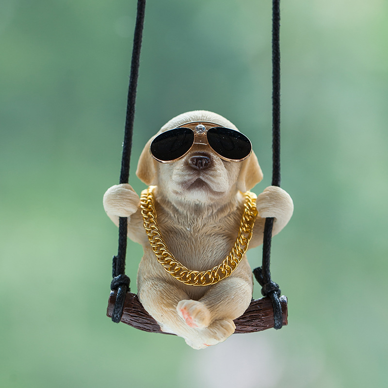 Swing Dog Car Viseći Kreativni Auto Privjesak Privjesak za Retrovizor Privjesak za Djevojčice Auto Dodaci Privjesak Auto Rab Slatki