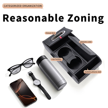 Auto käetoe kasti kõrgenduspadja hoiukast, salvrätikute kast, veetopsihoidja, auto multifunktsionaalne hoiukast, kerge luksuslik hoiukast
