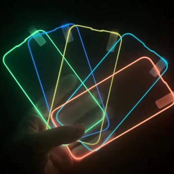Gaismas pilna aizsargplēve Apple 17 Promax rūdītai plēvei iPhone 16 Airbag Edge 15 krāsainai plēvei 14 pilnekrāna 13 fluorescējošai aizsargplēvei