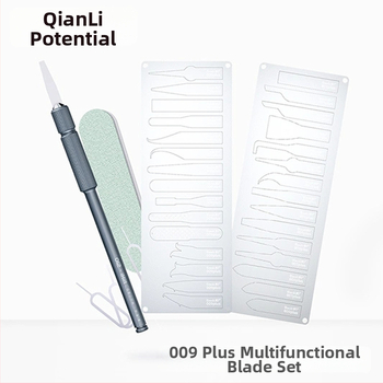 Potentsiaalselt uuenduslikud mobiiltelefonide remonditööriistad 007/008/009 Multifunktsionaalne ühe käepidemega professionaalne liimi eemaldamise terade komplekt