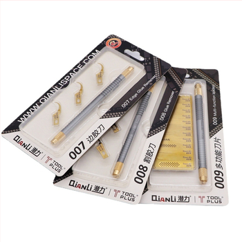 Potentsiaalselt uuenduslikud mobiiltelefonide remonditööriistad 007/008/009 Multifunktsionaalne ühe käepidemega professionaalne liimi eemaldamise terade komplekt