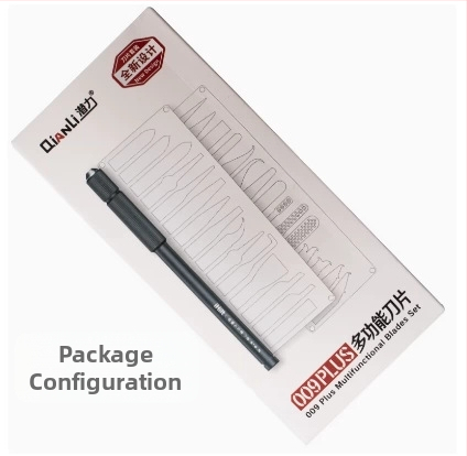 Potentsiaalselt uuenduslikud mobiiltelefonide remonditööriistad 007/008/009 Multifunktsionaalne ühe käepidemega professionaalne liimi eemaldamise terade komplekt