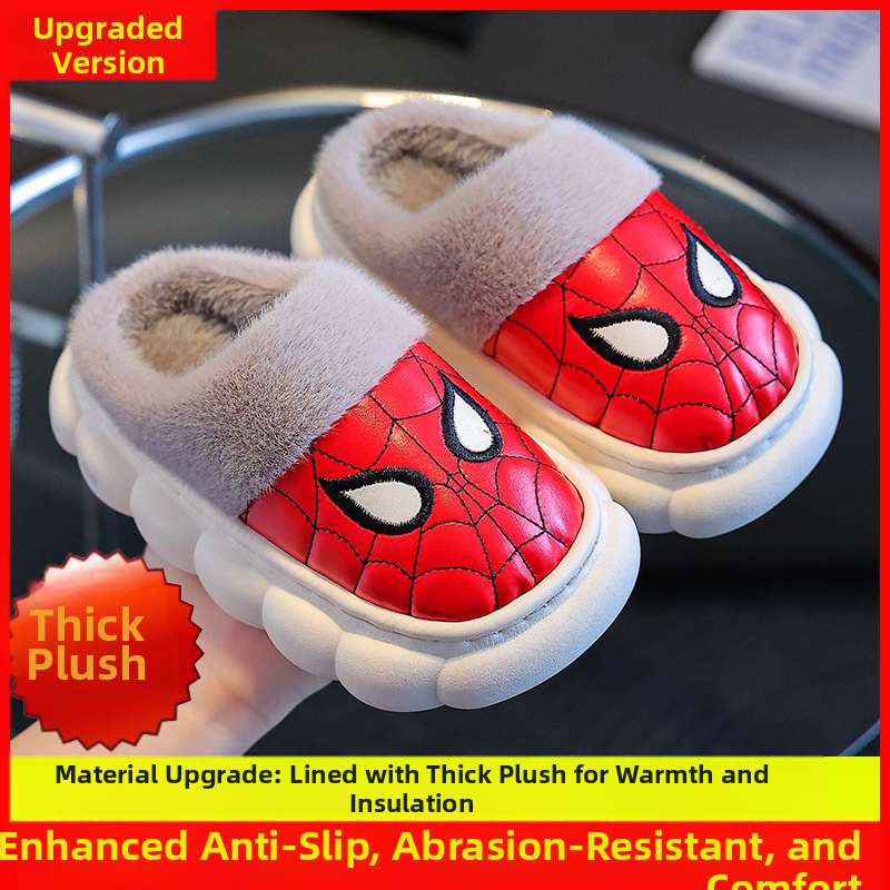 Laste puuvillased sussid, pehme tallaga, libisemisvastased, veekindlad, fliisvoodriga, paksendatud ja soojapidavad beebijalatsid