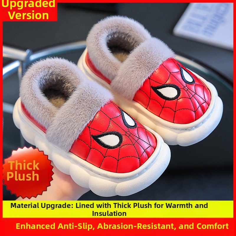 Laste puuvillased sussid, pehme tallaga, libisemisvastased, veekindlad, fliisvoodriga, paksendatud ja soojapidavad beebijalatsid