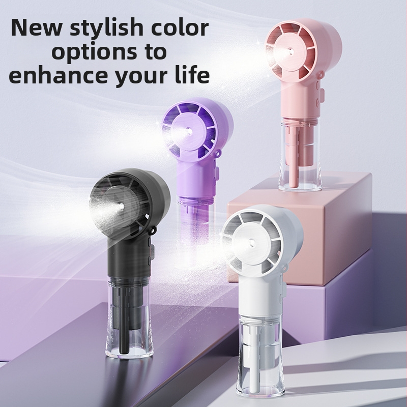 Originaalne tehase otsetarne näidis F3 seeria pihustusventilaator kontorilaua klambriga ventilaator niisutava vee käeshoitav ventilaator