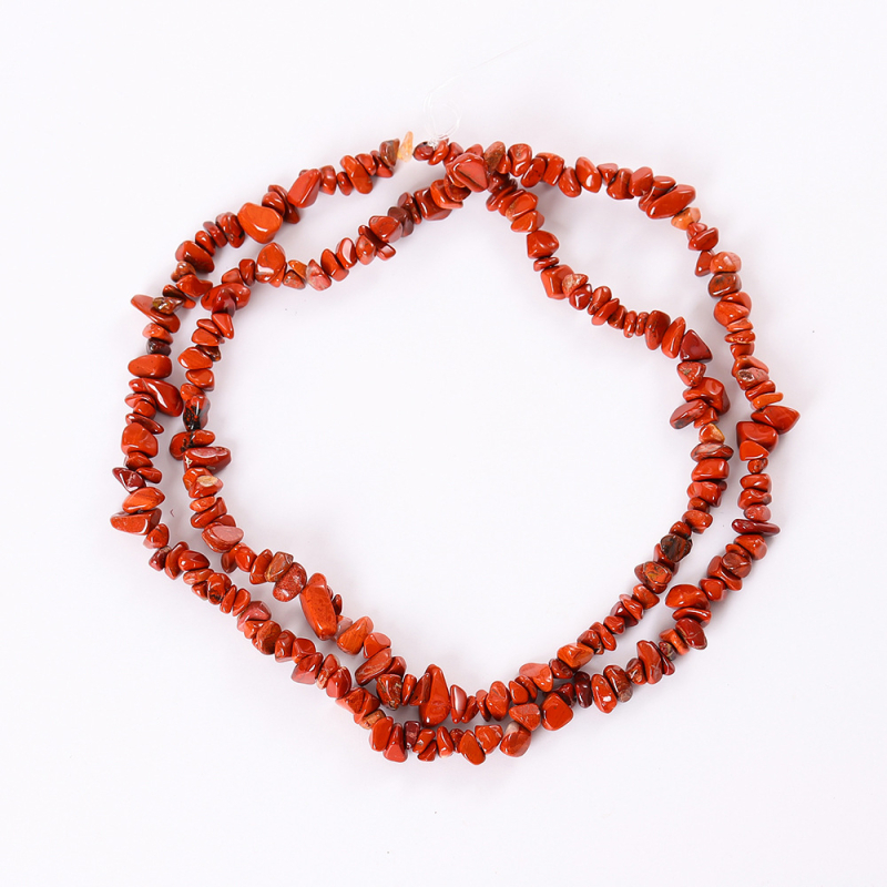 Pusgaminiai, natūralūs krištolo brangakmenio karoliukai, netaisyklingo žvyro karoliukai, „pasidaryk pats“ papuošalų aksesuarai, apyrankė, karoliai, kryžminis kraštas