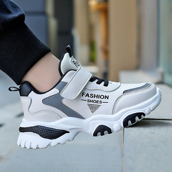 Mergaičių sportbačiai 2024 m. pavasariui ir rudeniui, nauji pradinės mokyklos mokinių bėgimo bateliai, vidutinio ir didelio dydžio vaikams, odiniai, vandeniui atsparūs mergaičių vaikiški batai