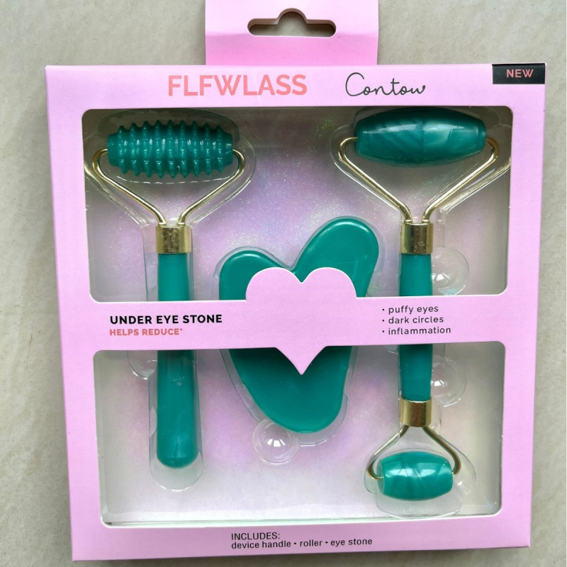 Vaigurull-massaažipulkade komplekt rohelise Phoenixi jade kahepeaga massaažiseade, käeshoitav torkiva peaga iluseade, kingitus tervisemassaažile