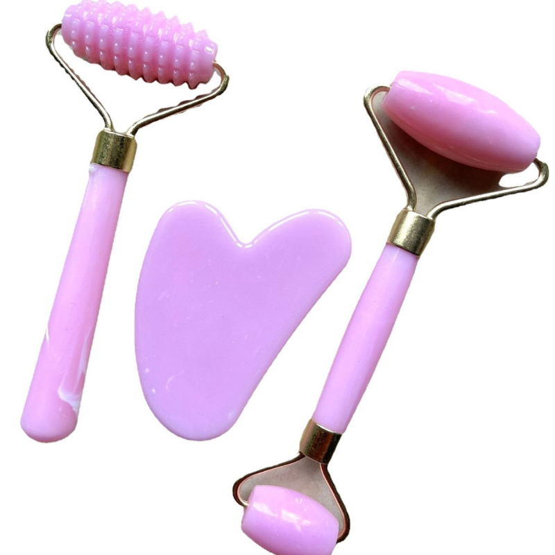 Vaigurull-massaažipulkade komplekt rohelise Phoenixi jade kahepeaga massaažiseade, käeshoitav torkiva peaga iluseade, kingitus tervisemassaažile