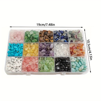 TEMU Amazoni kuum müük 15 siga looduslikust kruusast karbis ebakorrapärase kujuga isetegemise ehete aksessuaarid ülikonna ehete aksessuaarid