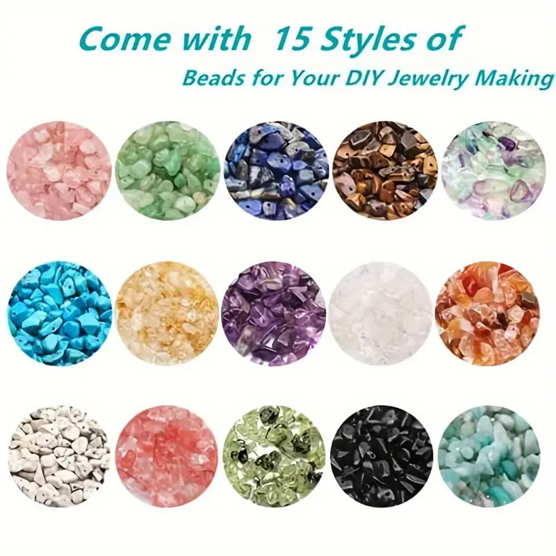 TEMU Amazoni kuum müük 15 siga looduslikust kruusast karbis ebakorrapärase kujuga isetegemise ehete aksessuaarid ülikonna ehete aksessuaarid