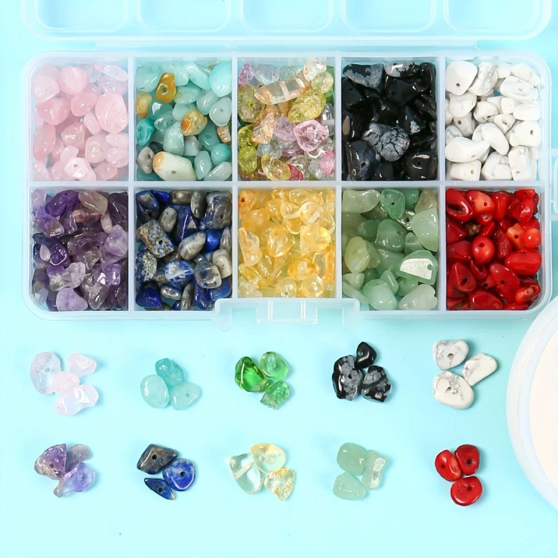 TEMU Amazoni kuum müük 15 siga looduslikust kruusast karbis ebakorrapärase kujuga isetegemise ehete aksessuaarid ülikonna ehete aksessuaarid