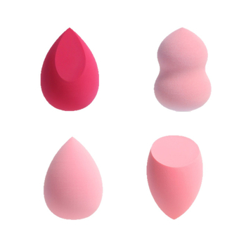 Gradiento grožio makiažo kempinėlių rinkinys, 42 dalys, vandens lašo formos, kampuotas pjūvis, nesugeriantis pudros kempinėlės apvalkalo, pilnai anglų kalba, populiarus tarptautinis pasirinkimas