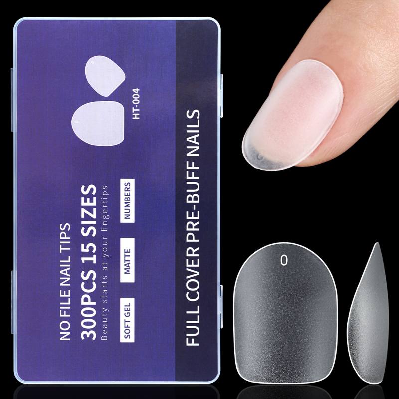 Amazoni ülilühikesed jäätunud maniküüri küüned, üliõhukesed jäljendita veepiisakujulised mandlikujulised graveeringuta kunstküüned