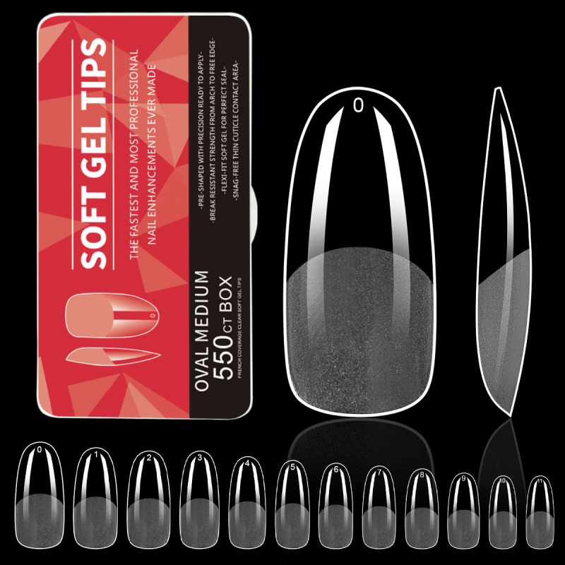 Kuummüügis maniküüriga kantavad küüned mandlikujulised poolmattküüned läbipaistvad kunstküüned fototeraapia pikendused 550 tk