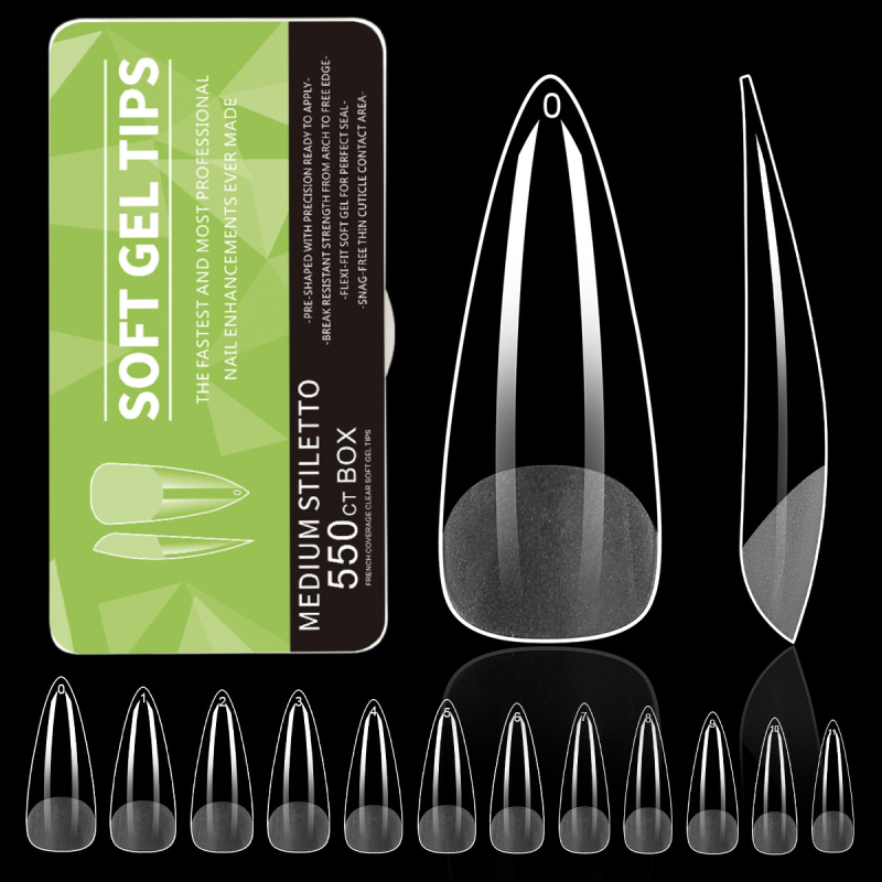 Kuummüügis maniküüriga kantavad küüned mandlikujulised poolmattküüned läbipaistvad kunstküüned fototeraapia pikendused 550 tk