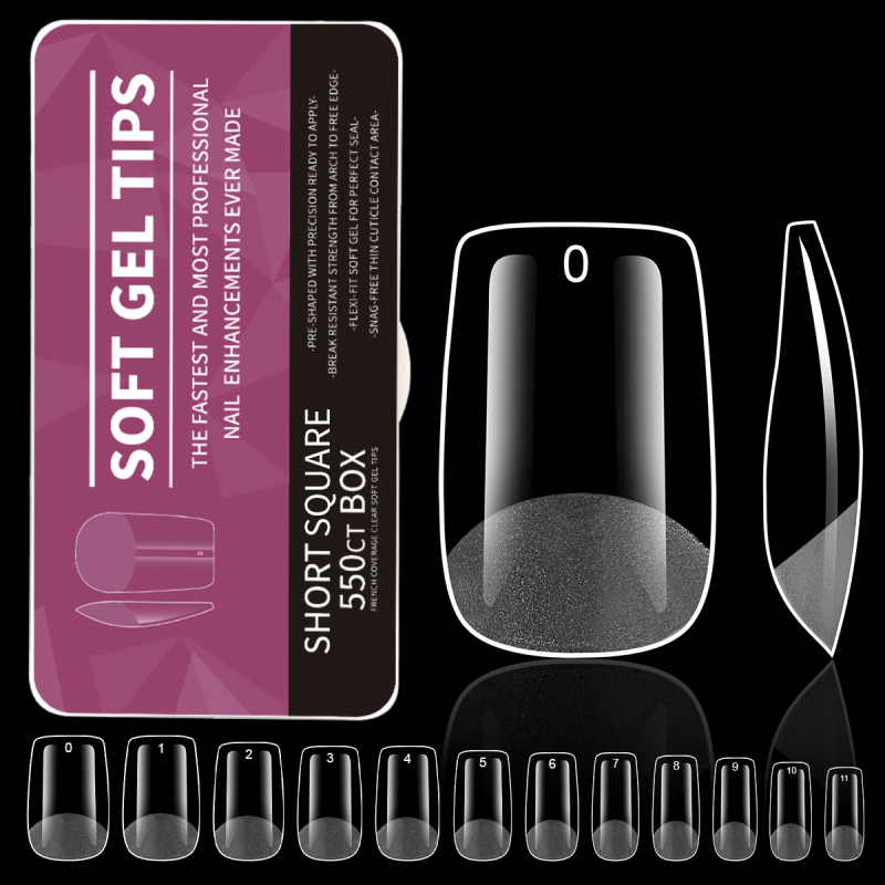 Kuummüügis maniküüriga kantavad küüned mandlikujulised poolmattküüned läbipaistvad kunstküüned fototeraapia pikendused 550 tk