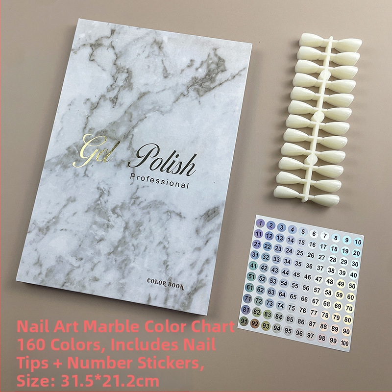 Piiriülene kuummüügis maniküür marmorist värviplaat lihtne värvikaardi ekraan küünelakiliimi näidise näidisraamat