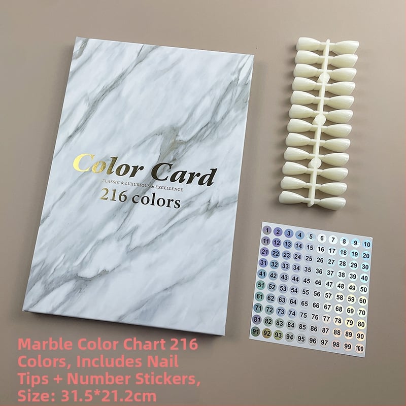 Piiriülene kuummüügis maniküür marmorist värviplaat lihtne värvikaardi ekraan küünelakiliimi näidise näidisraamat