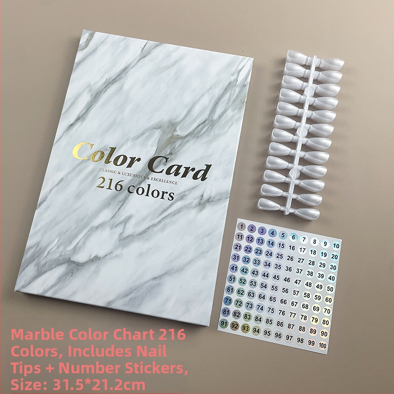 Piiriülene kuummüügis maniküür marmorist värviplaat lihtne värvikaardi ekraan küünelakiliimi näidise näidisraamat