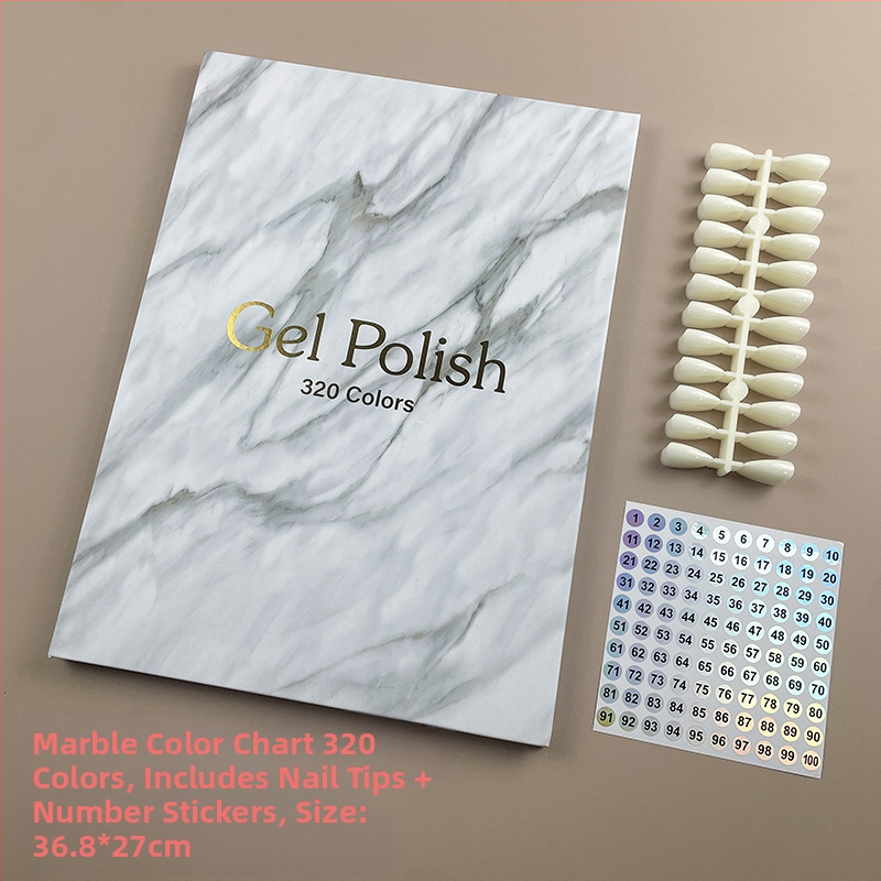 Piiriülene kuummüügis maniküür marmorist värviplaat lihtne värvikaardi ekraan küünelakiliimi näidise näidisraamat
